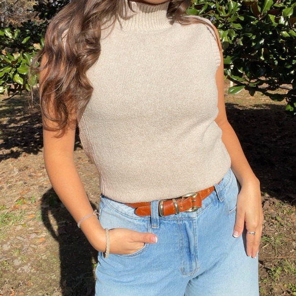 Alex Mill Beige Cotton Sweater Vest - Picture 5 of 5